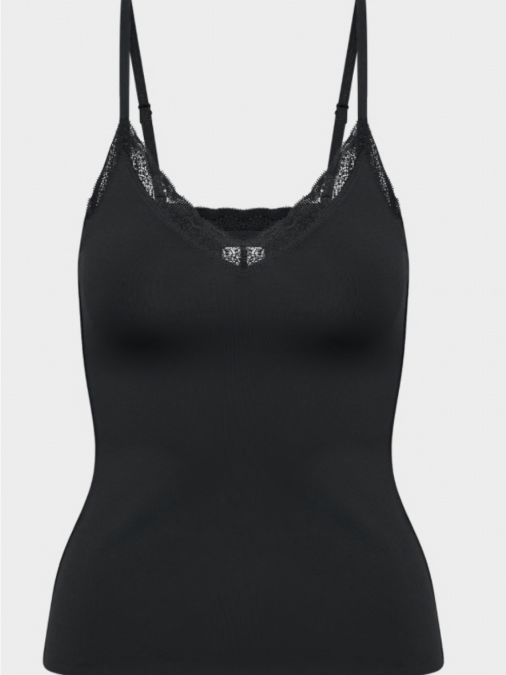 Aritzia Black Lace-Trim Cami